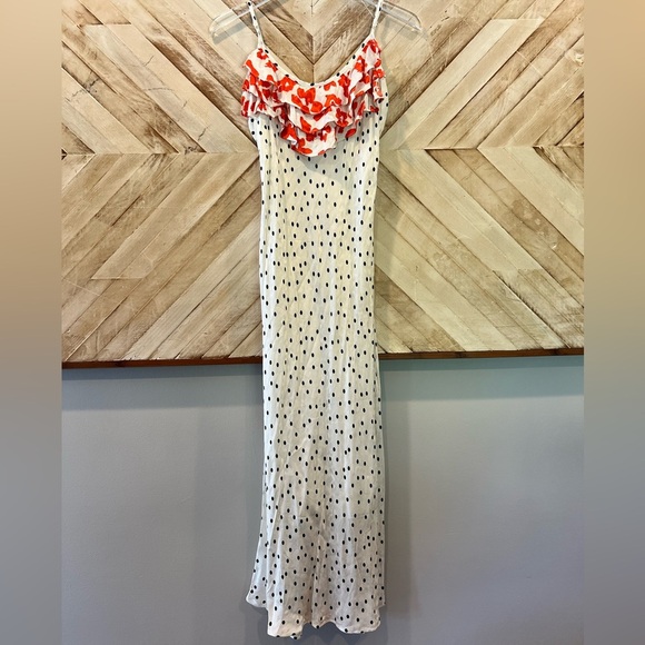 Rixo Dresses Rixo X Target Polka Dot Ruffle Maxi Slip Dress Size Small NWT - Picture 4 of 10